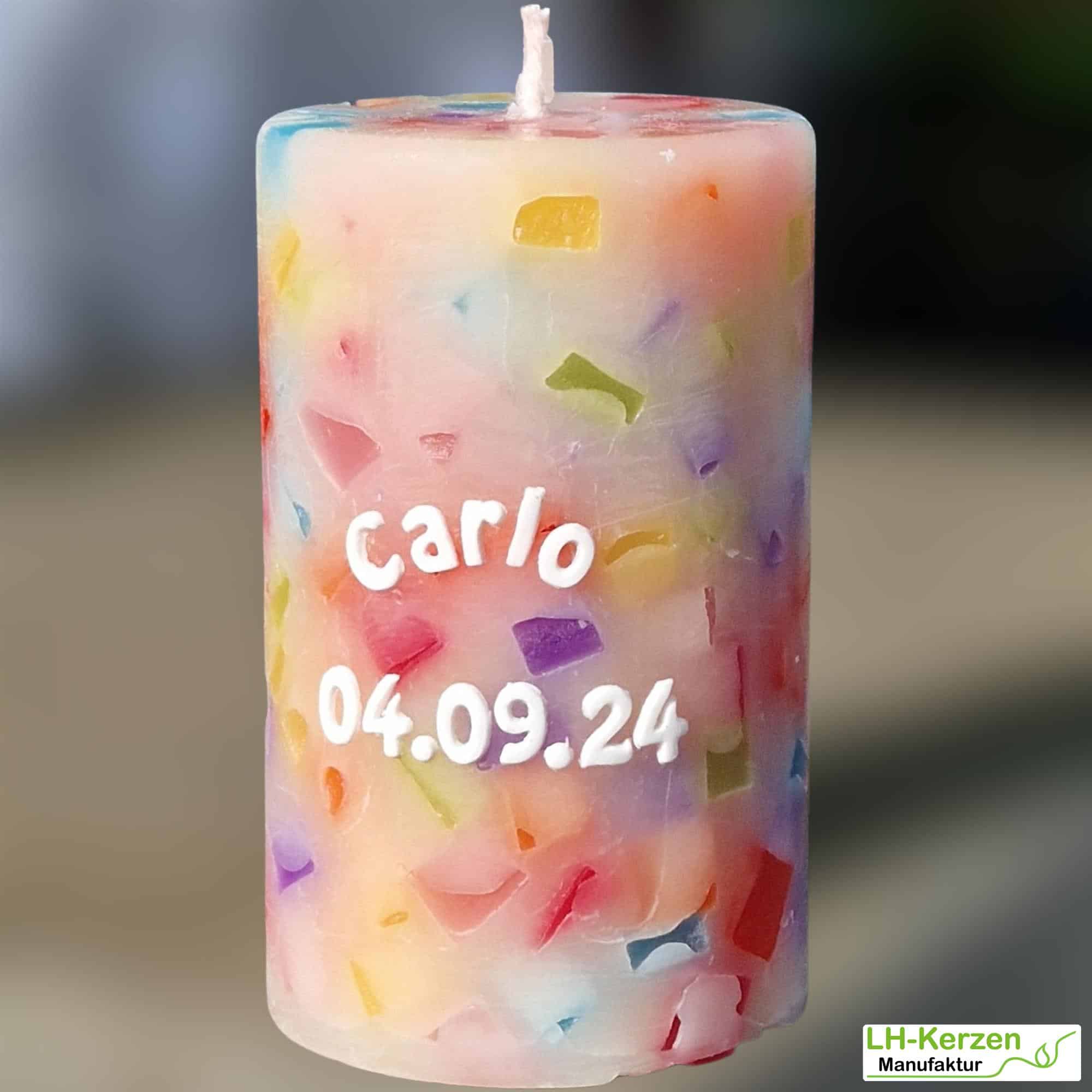 Kerzenbeschriftung Beschriftete Kerze